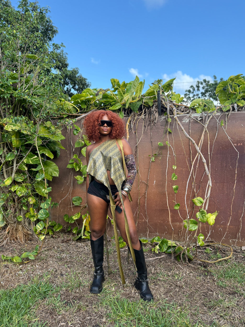 Snakeskin Convertible Tee 001