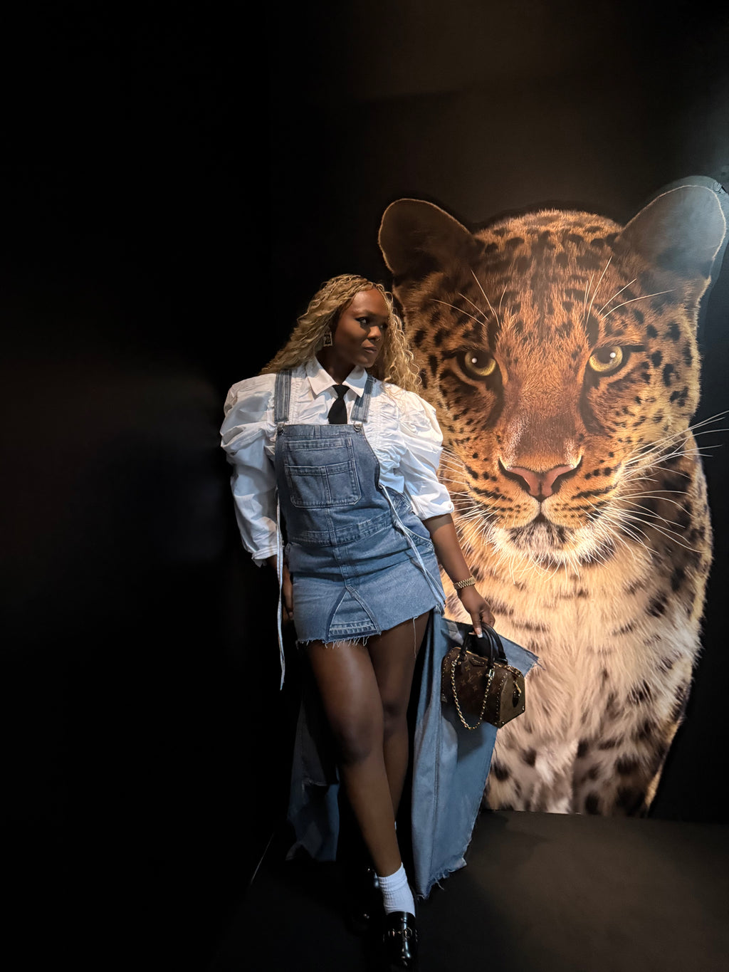 Denim jumper gown 001