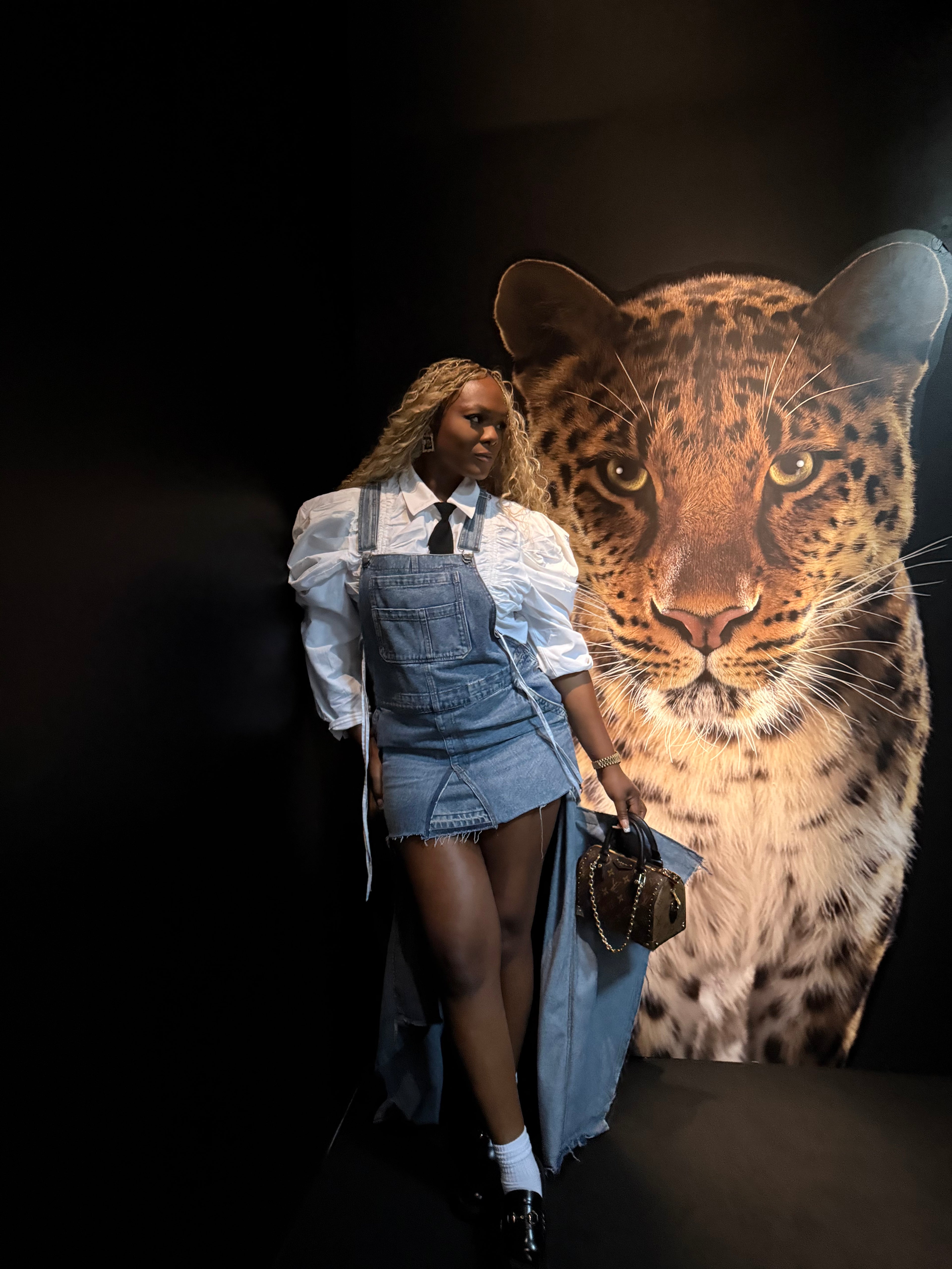 Denim jumper gown 001