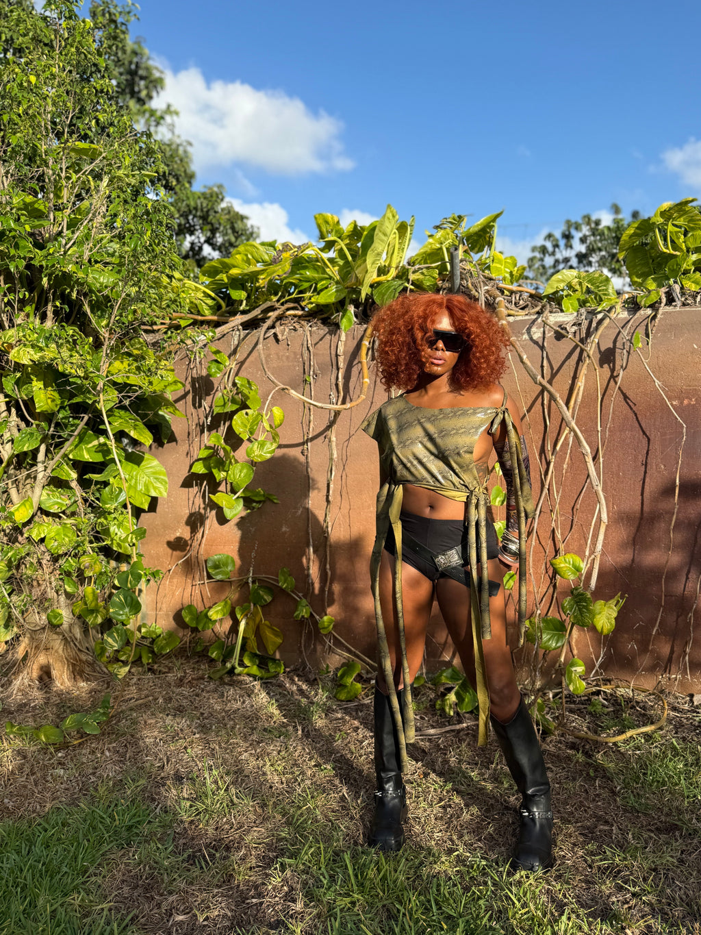 Snakeskin Convertible Tee 001