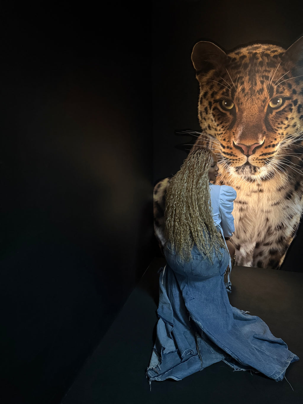 Denim jumper gown 001