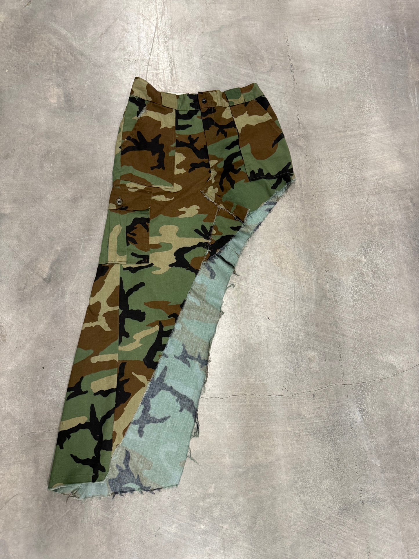 Camo Asymmetrical Skirt 001